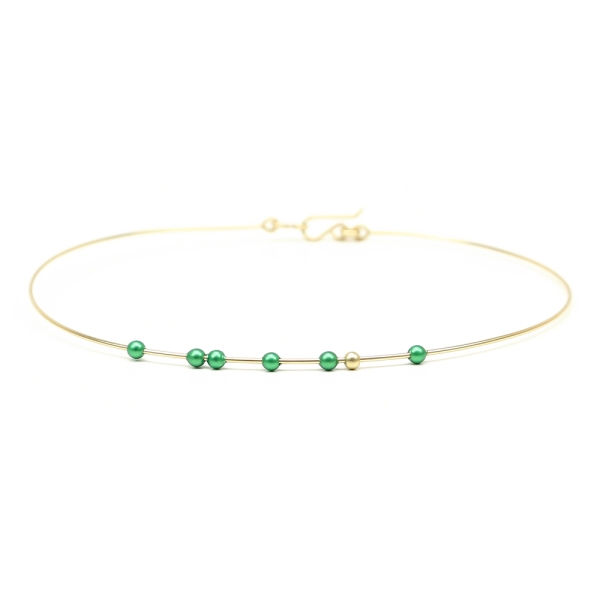 Simple Style Pearls - Eden Green - fixed bracelet