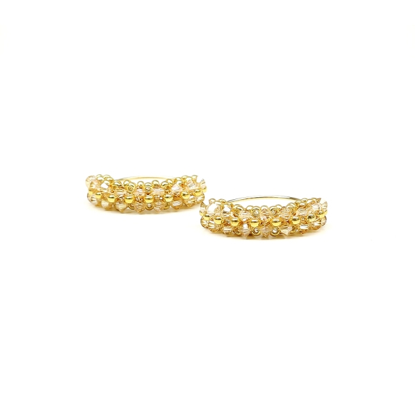 Earrings by Ichiban - Primetime Golden Shadow