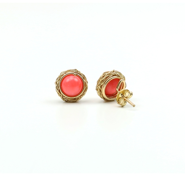 Stud earrings by Ichiban - Sweet Bamboo Coral