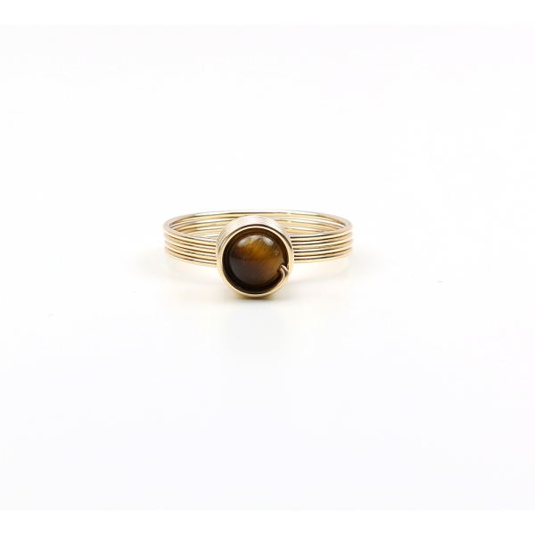 Inel Ichiban - Busted Gemstone Tiger's Eye