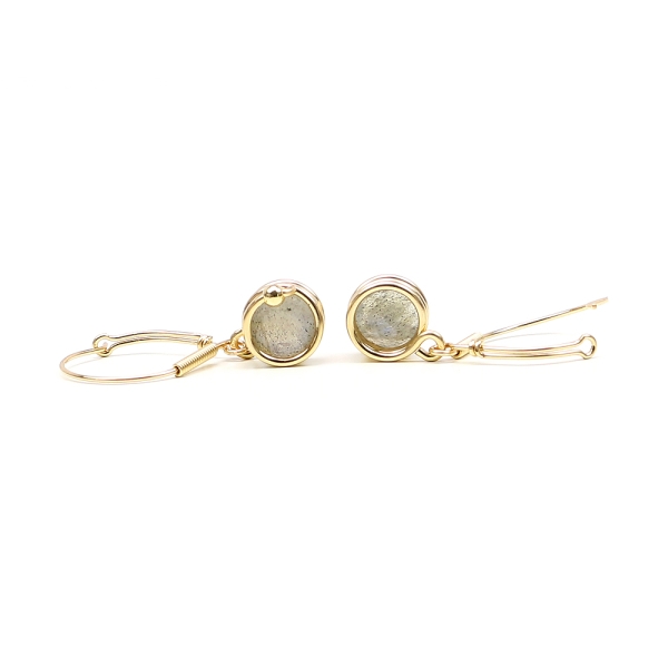 Leverback earrings by Ichiban - Busted Deluxe Labradorite