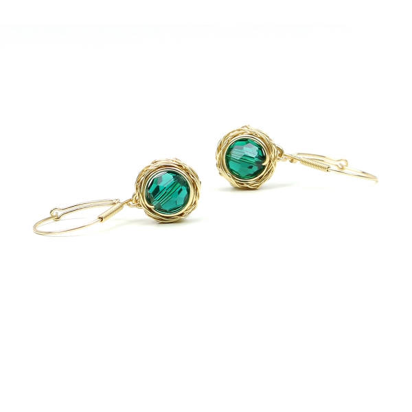Leverback earrings by Ichiban - Sweet Emerald