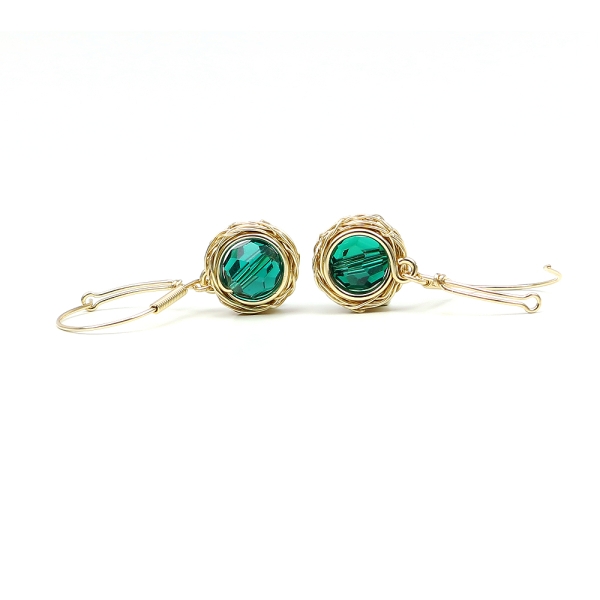 Leverback earrings by Ichiban - Sweet Emerald