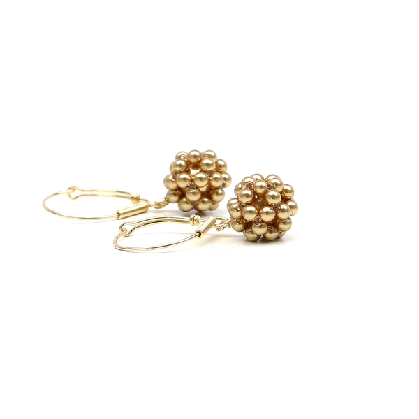 Leverback earrings by Ichiban - Gold Berry