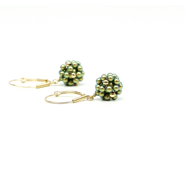 Leverback earrings by Ichiban - Green Berry