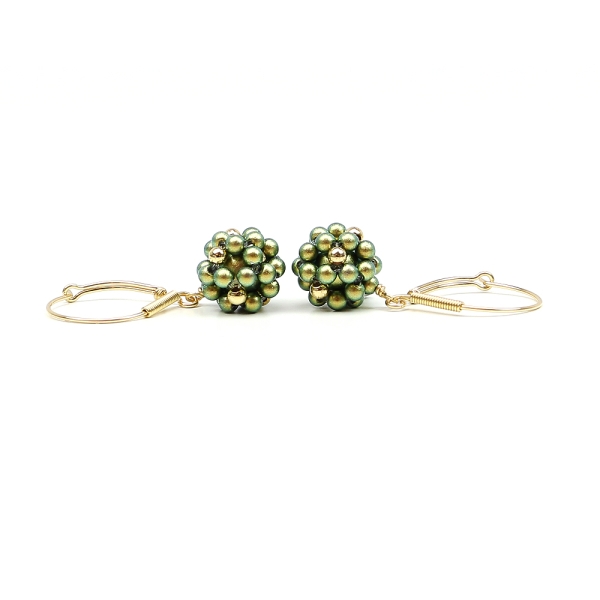 Leverback earrings by Ichiban - Green Berry