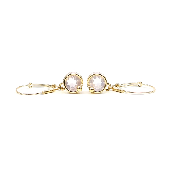 Leverback earrings by Ichiban - Busted Deluxe Quart Rose 