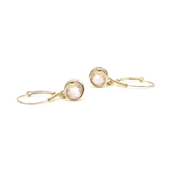 Leverback earrings by Ichiban - Busted Deluxe Quart Rose 