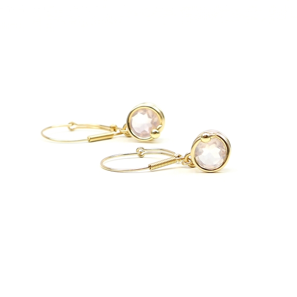 Leverback earrings by Ichiban - Busted Deluxe Quart Rose 