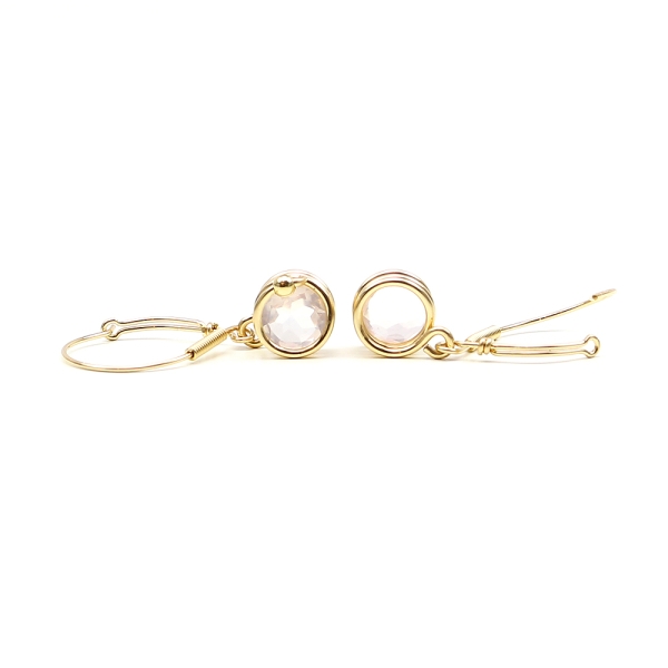 Leverback earrings by Ichiban - Busted Deluxe Quart Rose 