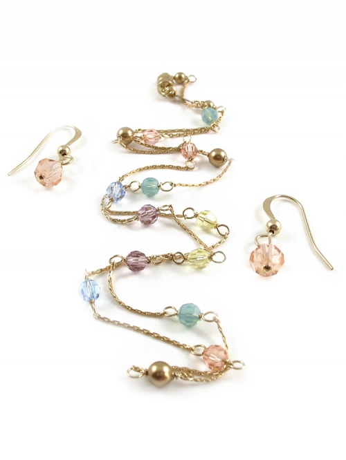 Set necklace and dangle earrings by Ichiban - Fineline Colors