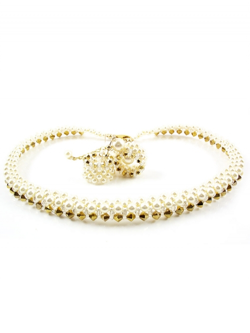 Set necklace and dangle earrings by Ichiban - Luxury Aurum