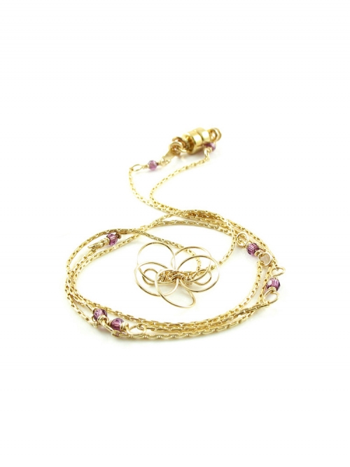 Necklace by Ichiban - Flower Power Amethyst