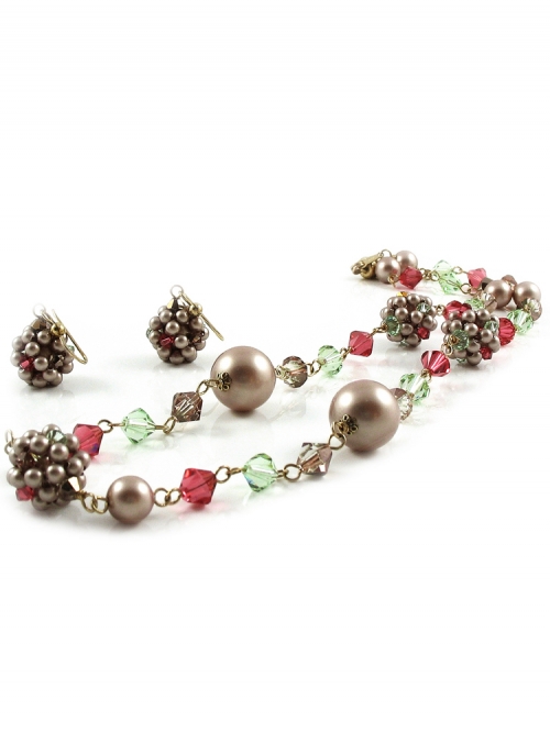 Set necklace and dangle earrings by Ichiban - Spring look