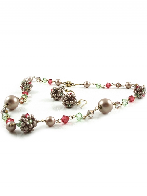 Set colier si cercei cu tortite, Ichiban - Spring look