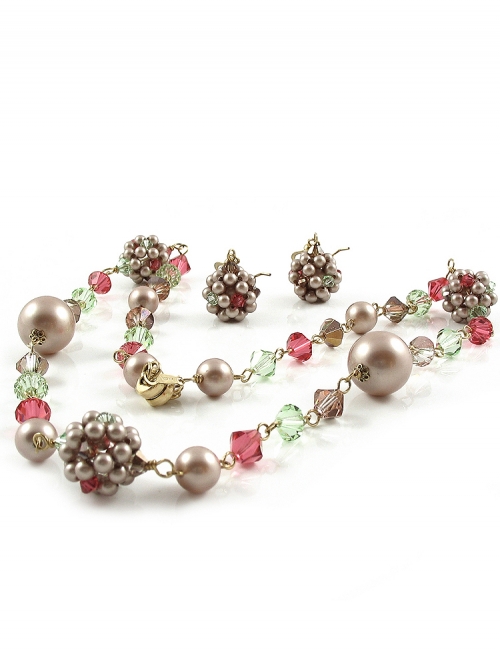 Set colier si cercei cu tortite, Ichiban - Spring look