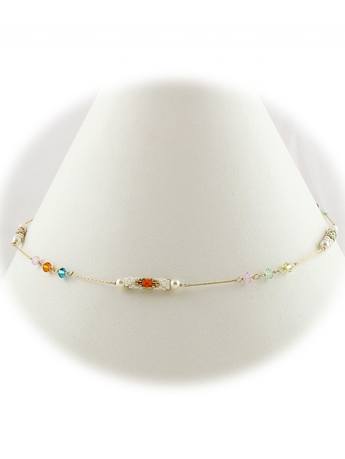 Necklace by Ichiban - Fineline Traditional Orange