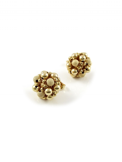 Cercei cu surub, Ichiban - Golden Daisies 