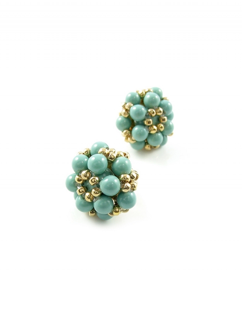 Stud earrings by Ichiban - Daisies Jad