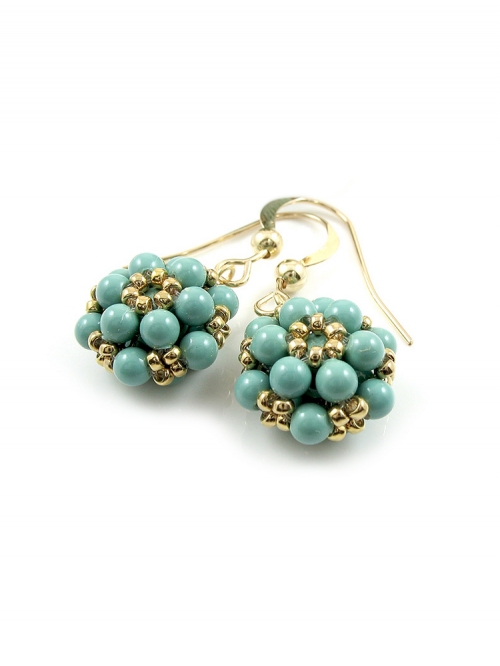 Dangle earrings by Ichiban - Daisies Jad
