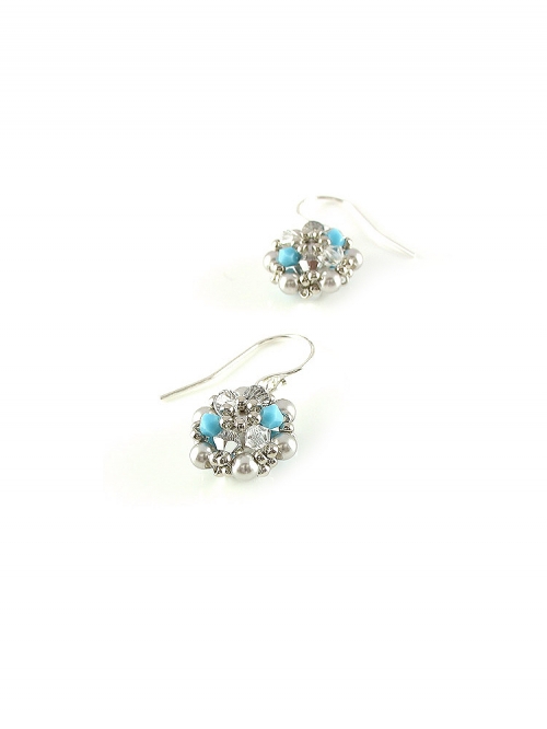 Dangle earrings by Ichiban - Happy Blue AG925