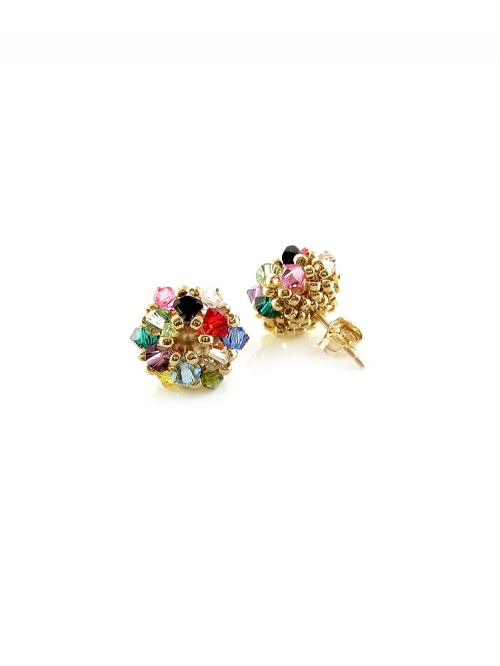 Stud earrings by Ichiban - Daisies Multicolor