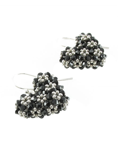 Earrings by Ichiban - Love Around Dark Love AG925