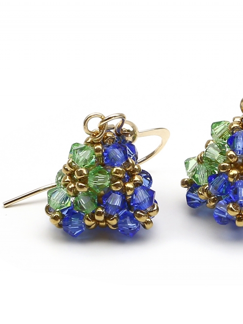 Earrings by Ichiban - Pyramid Sapphire