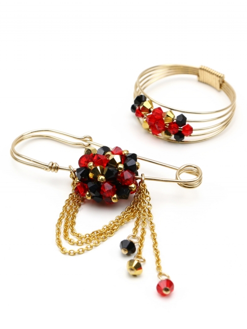 Brooch and ring by Ichiban - Arlechino