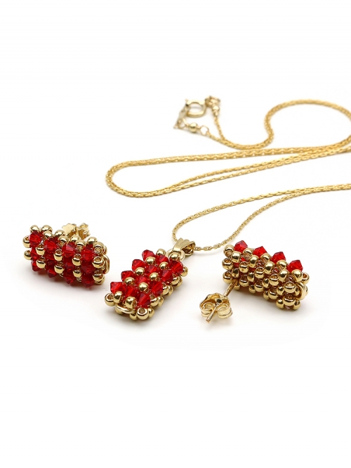 Set pendant and stud earrings by Ichiban - Business Light Siam