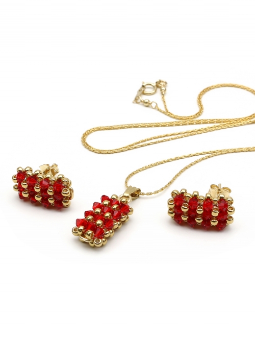 Set pendant and stud earrings by Ichiban - Business Light Siam