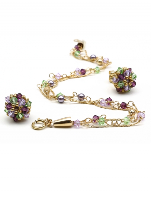 Set bracelet and stud earrings by Ichiban - Spring Mood Free Spirit