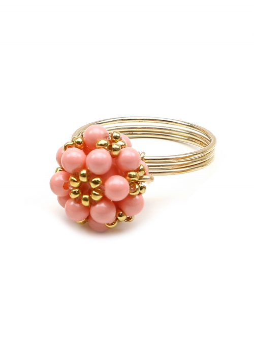 Daisies Pink Coral - ring