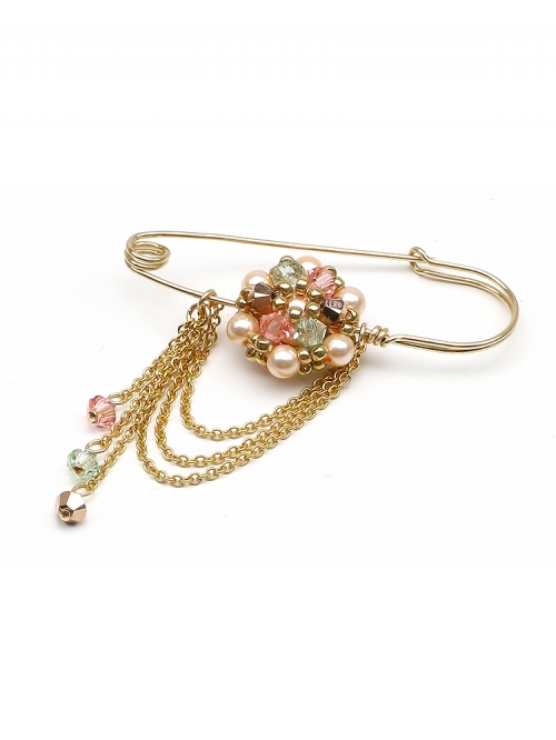 Happy Peach - brooch