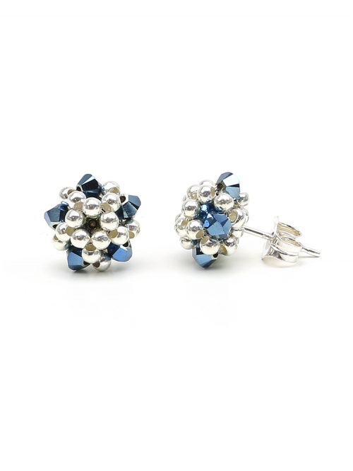 Charm Blue - stud earrings