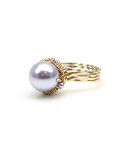 Inel Ichiban - Fineline Lavander circle