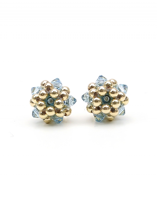 Stud earrings by Ichiban - Charm Aquamarine
