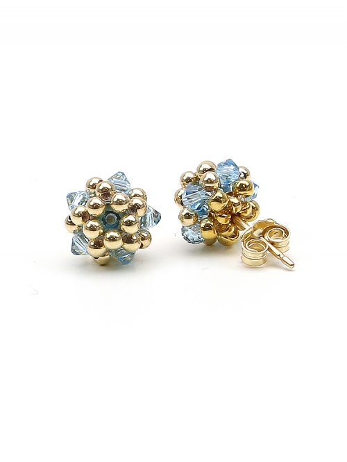 Stud earrings by Ichiban - Charm Aquamarine