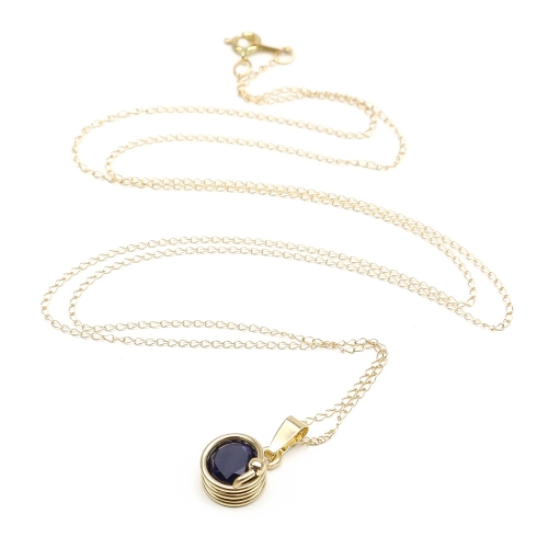 Busted Gemstone Deluxe Iolite - pendant