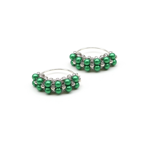 Cercei Ichiban - Mini Diva Pearls Eden Green AG925