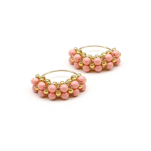 Minidiva Pearls Pink Coral - cercei