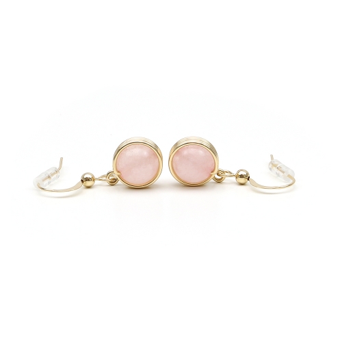 Busted Quart Rose - earrings