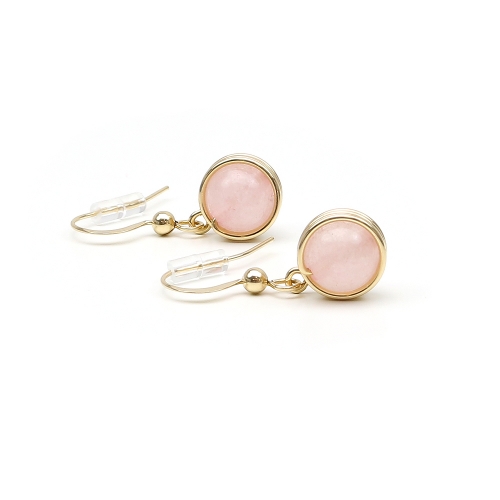 Busted Quart Rose - earrings