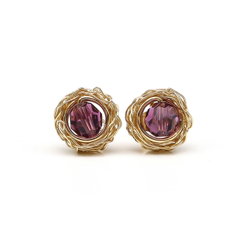 Stud earrings by Ichiban - Sweet Amethyst
