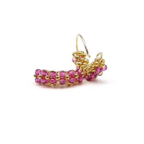 Earrings by Ichiban - Mini Diva Fuchsia