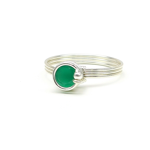 Ring by Ichiban - Busted Deluxe Green Onyx AG925