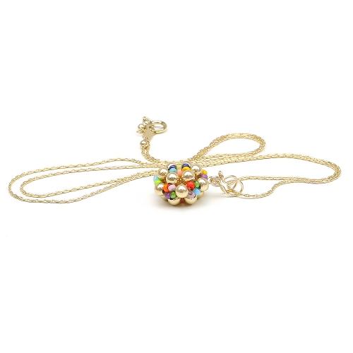 Pandantiv Ichiban - Golden Daisies Miyuki Multicolor