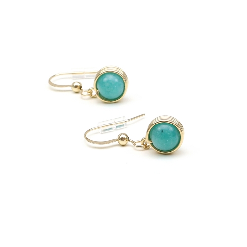 Earrings by Ichiban - Busted Gemstone Amazonite