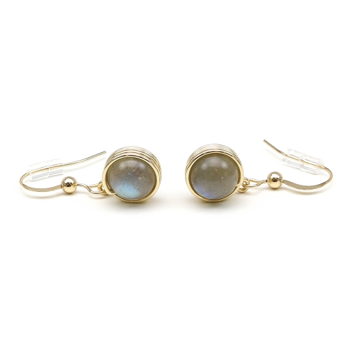 Earrings by Ichiban - Busted Gemstone Labradorite