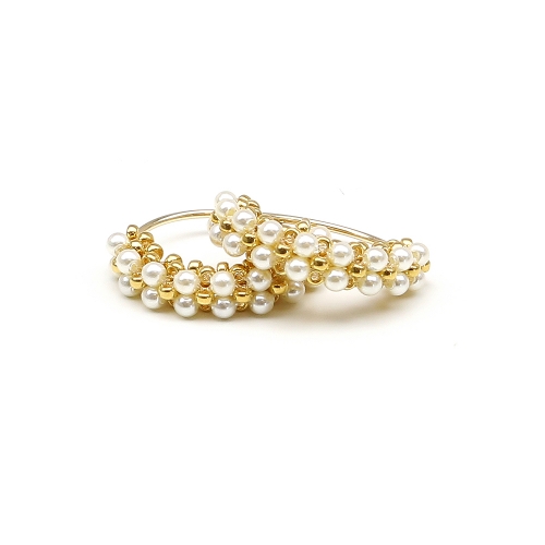 Primetime Pearls Cream - earrings